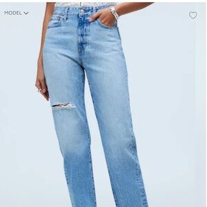 Madewell 90s Straight Jeans - High Rise - Light Wash